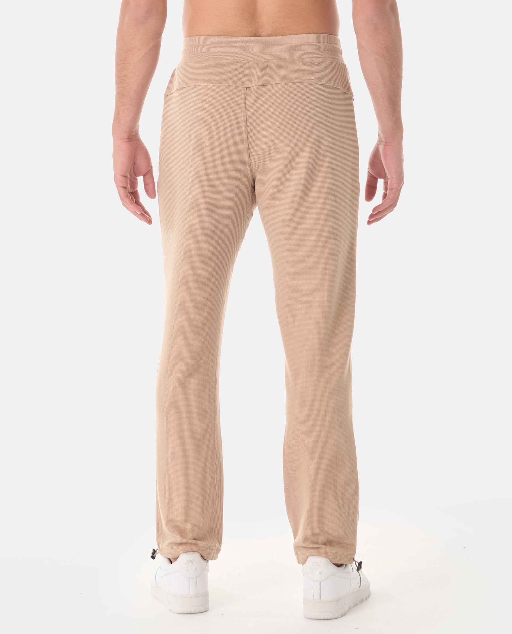 Glen Waffle-Knit Cargo Sweatpant Camel – Legends