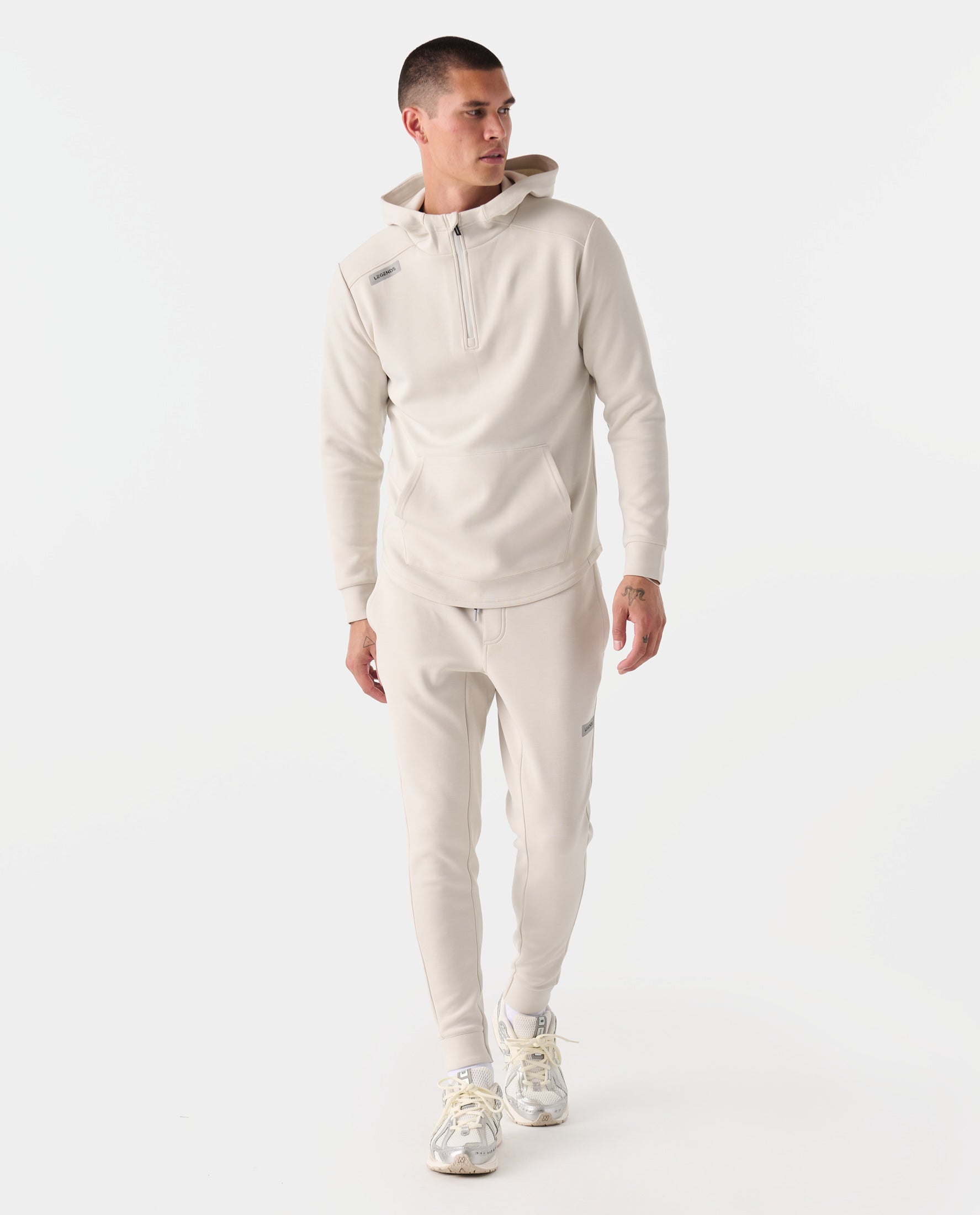 Hawthorne Tech Hoodie Stone Heather – Legends