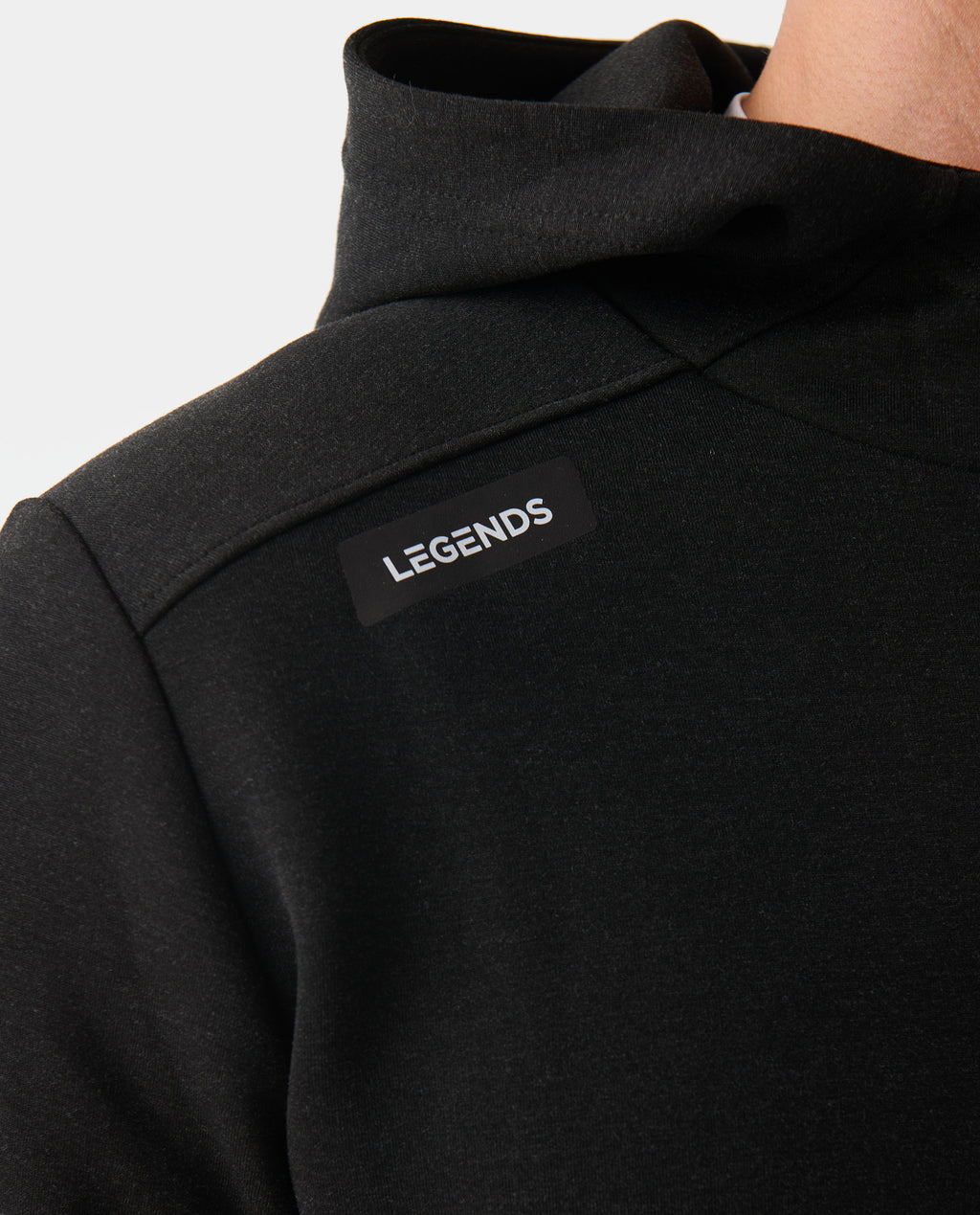 Hawthorne Tech Quarter Zip Hoodie (Slim-Fit) Black Heather