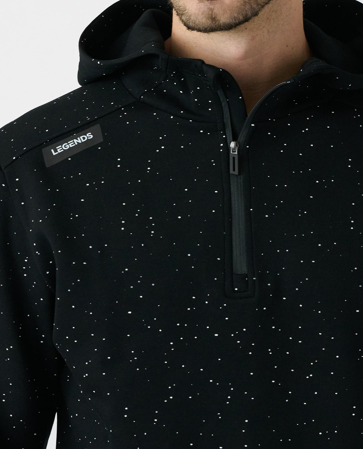Hawthorne Tech Quarter Zip Hoodie Infinity Splatter