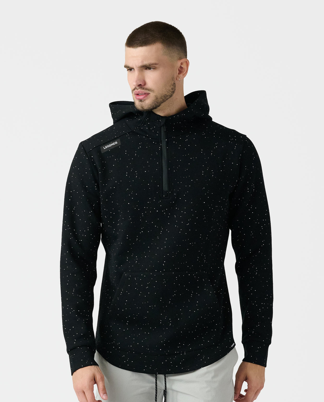 Hawthorne Tech Quarter Zip Hoodie Infinity Splatter