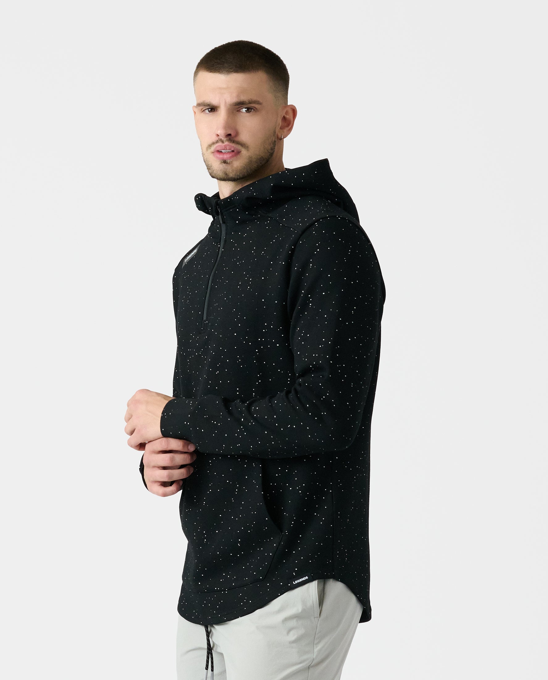 Hawthorne Tech Quarter Zip Hoodie (Slim-Fit) Infinity Splatter