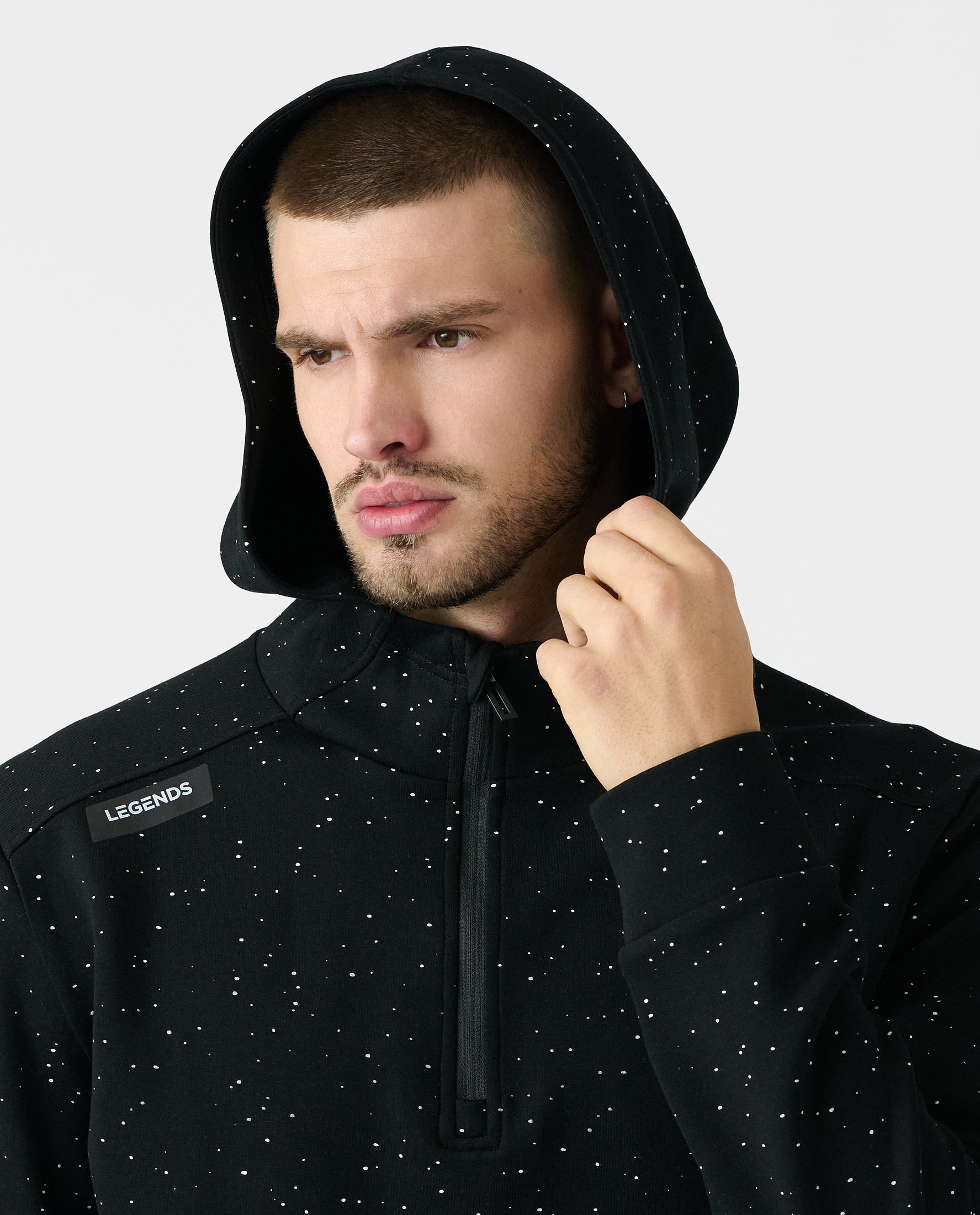 Hawthorne Tech Quarter Zip Hoodie (Slim-Fit) Infinity Splatter