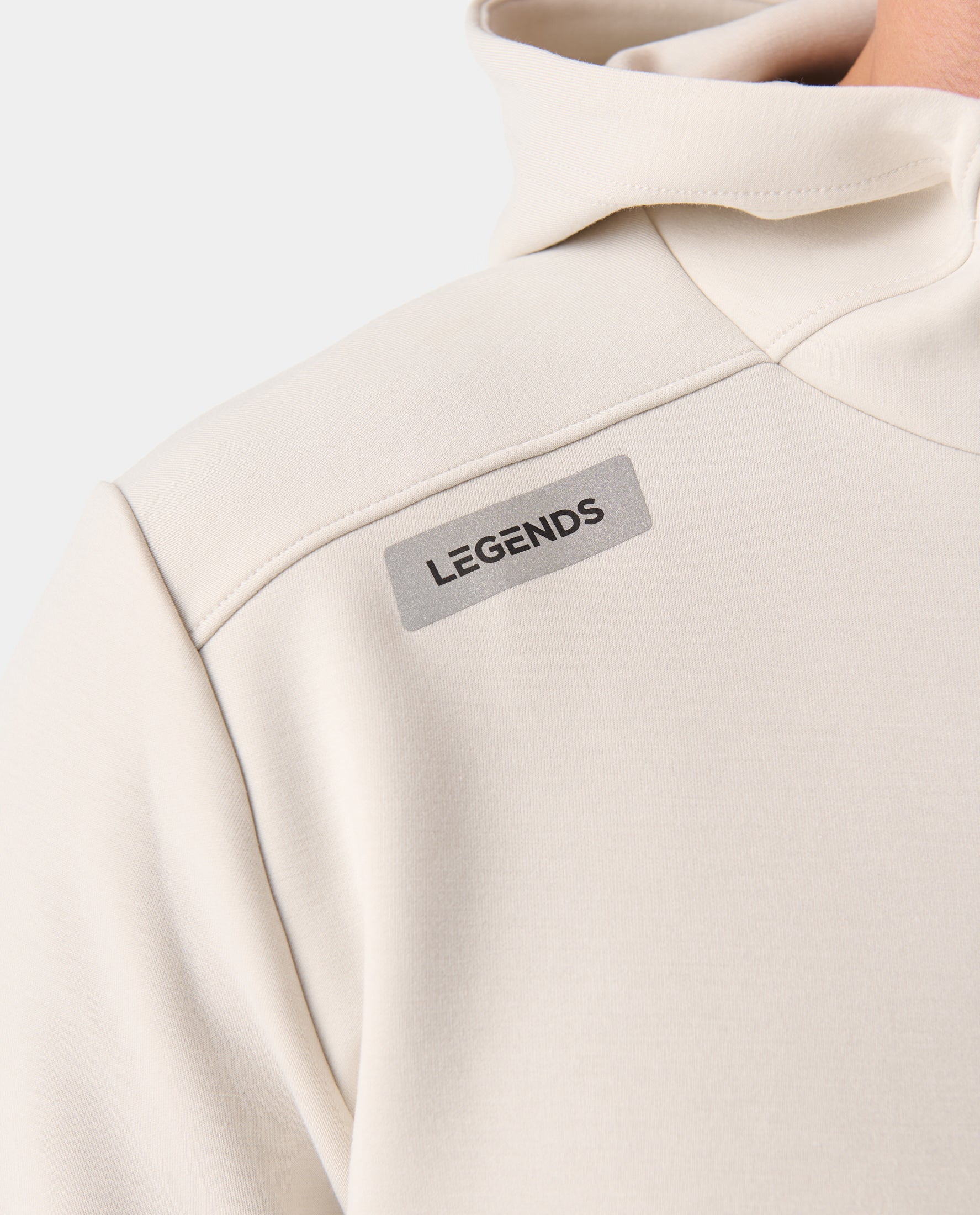 Hawthorne Tech Quarter Zip Hoodie (Slim-Fit) Stone Heather