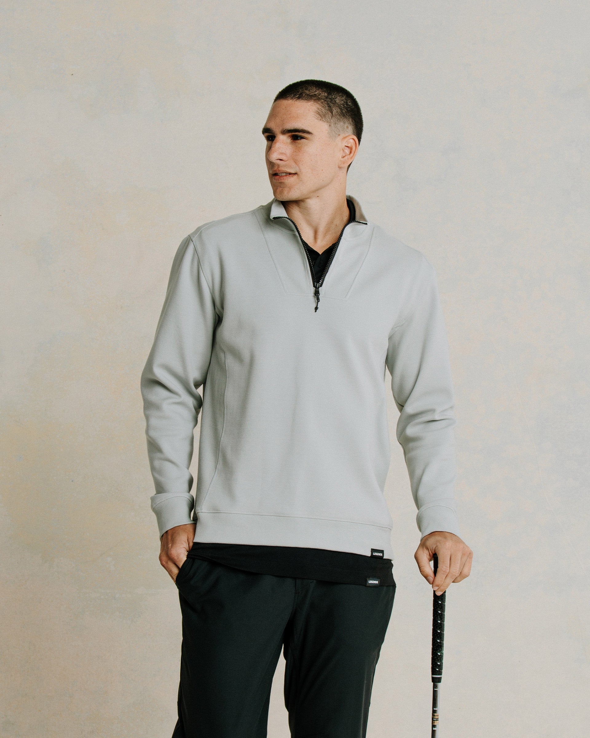 Highland Quarter Zip Black – Legends