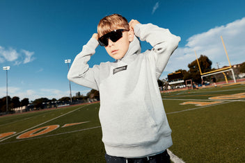 child in hoodie