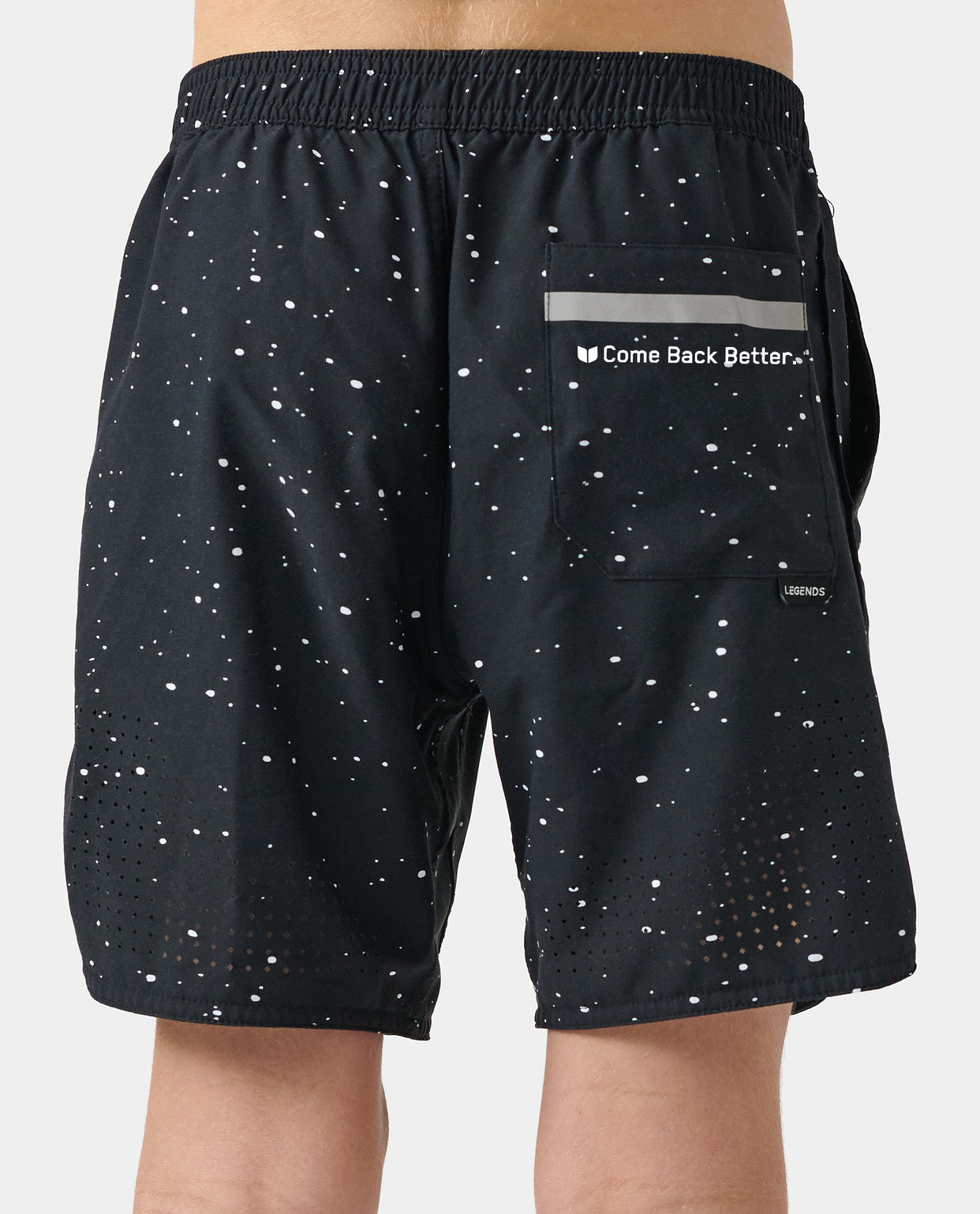 KANE x Little Legends Luka Short Black Splatter