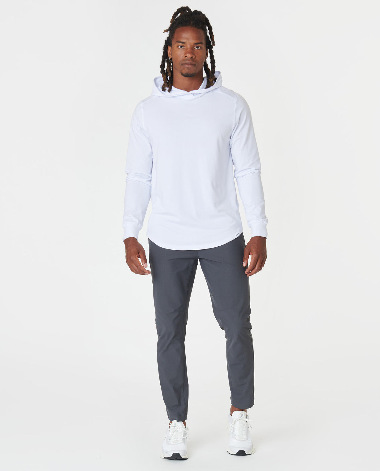 Aviation Tee Hooded LS White