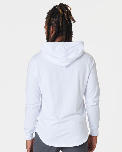 Aviation Tee Hooded LS White