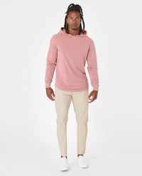 Aviation Tee Hooded LS Washed Withered Rose