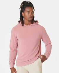Aviation Tee Hooded LS Washed Withered Rose