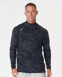 Dash Quarter Zip Black Camo