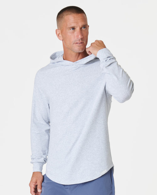 Aviation Tee Hooded LS Heather Gray