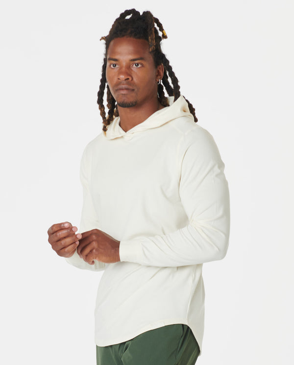 Aviation Tee Hooded LS Natural White