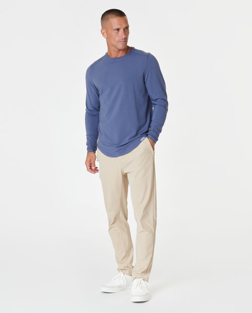 Aviation Tee Curved Hem LS Nightshadow