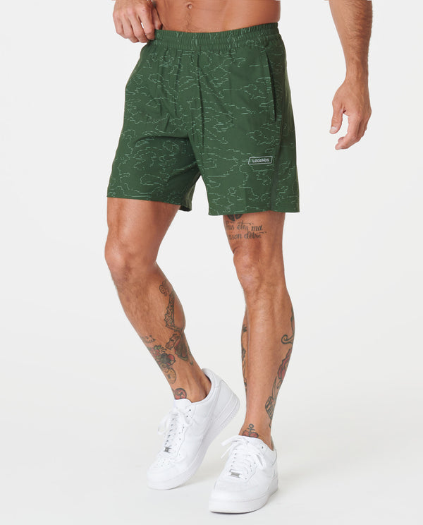 Bishop Short Kombu Green Camo