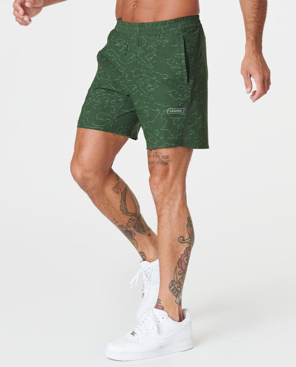 Bishop Short Kombu Green Camo