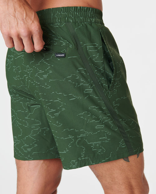 Bishop Short Kombu Green Camo