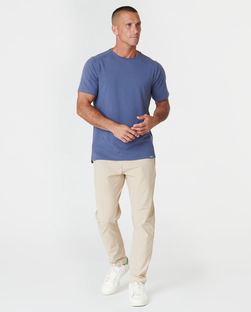 Aviation Tee Split-Hem Nightshadow