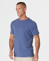 Aviation Tee Split-Hem Nightshadow