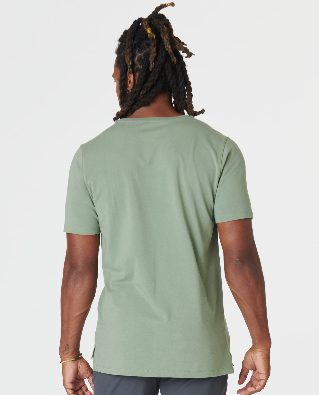 Aviation Tee Split-Hem Sea Spray