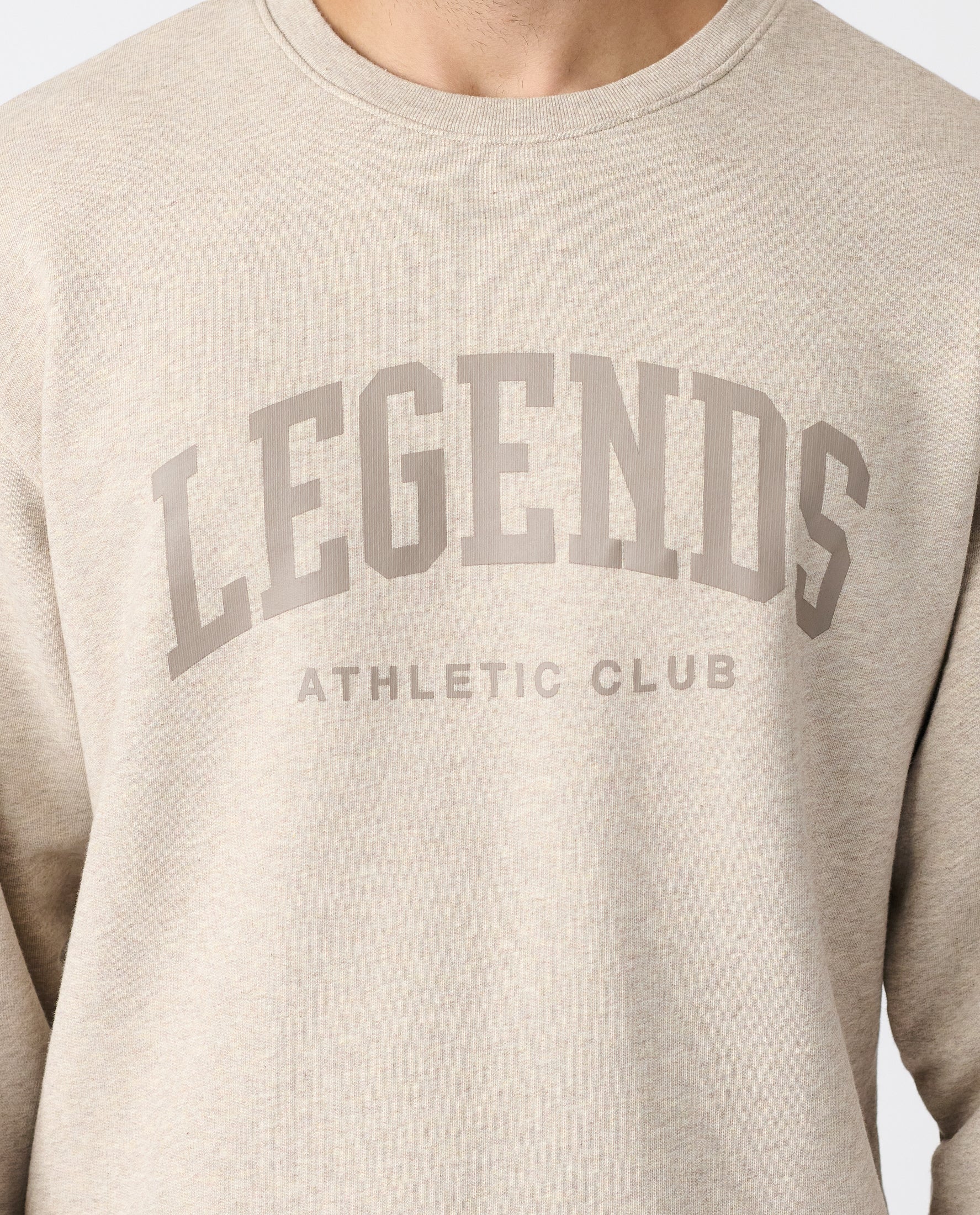 Fairfax Crew Varsity Taupe Heather