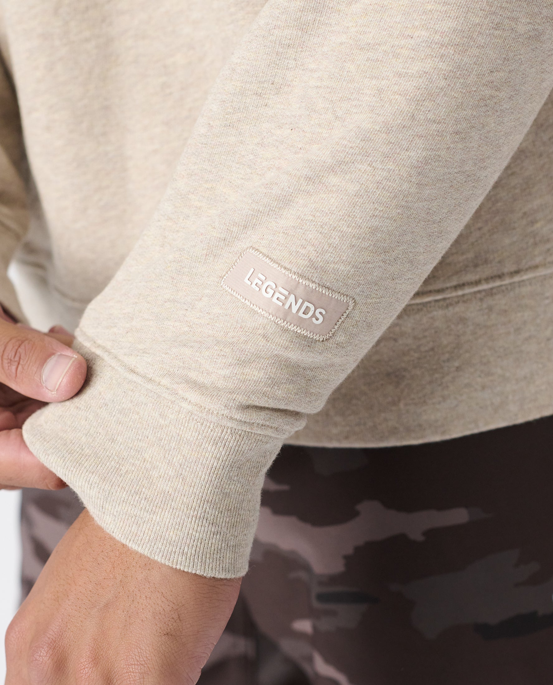 Fairfax Crew Varsity Taupe Heather