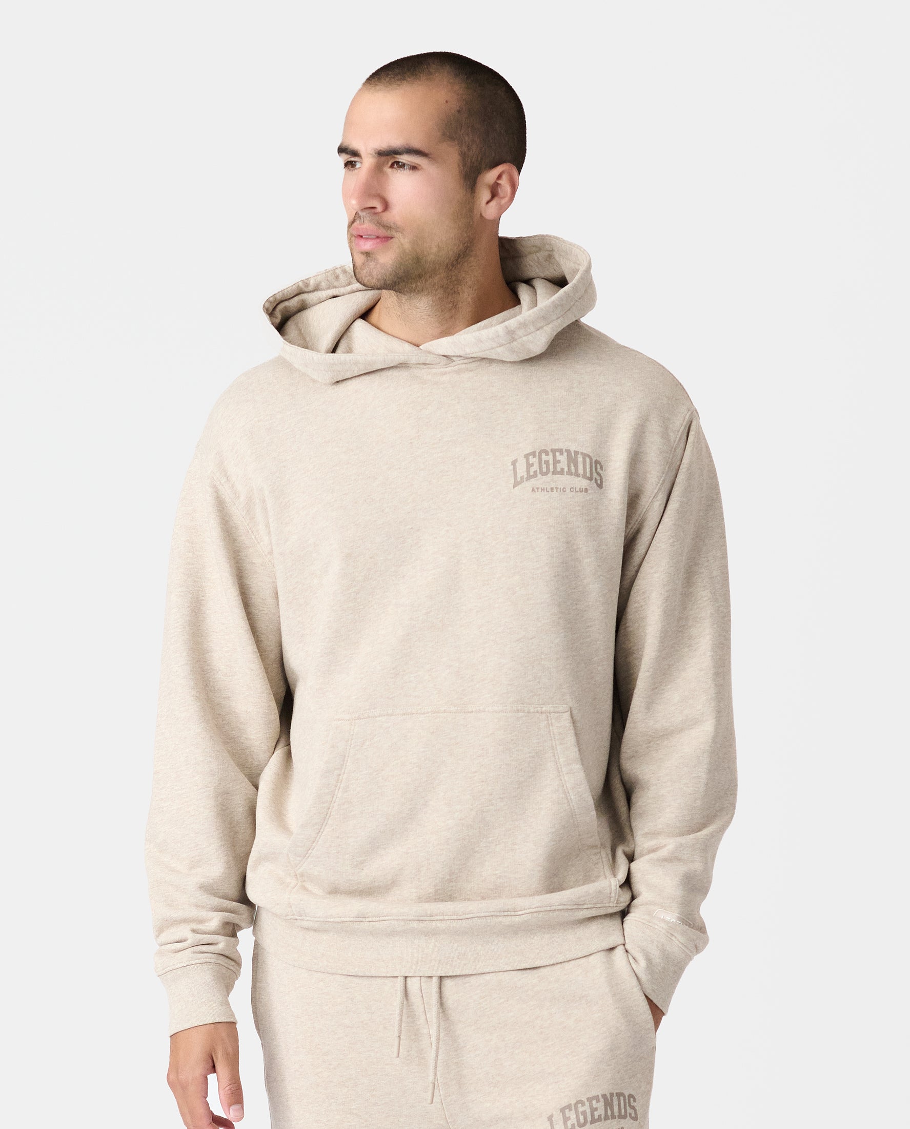 Fairfax Hoodie Varsity Taupe Heather