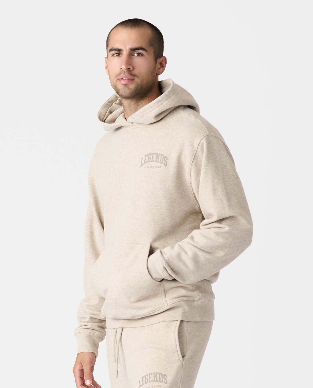 Fairfax Hoodie Varsity Taupe Heather