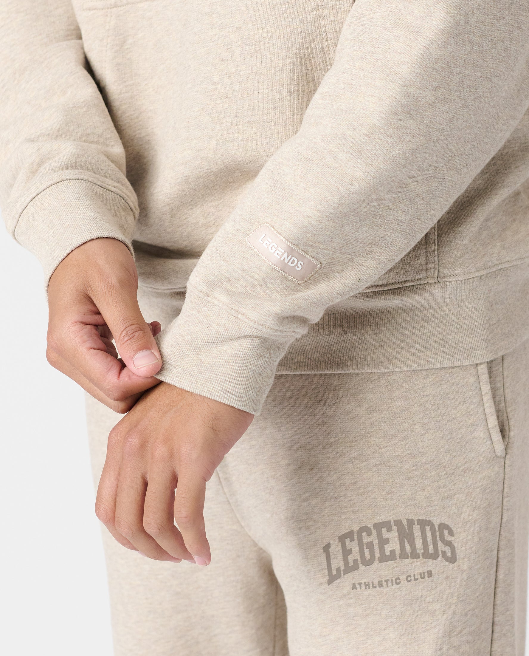 Fairfax Hoodie Varsity Taupe Heather