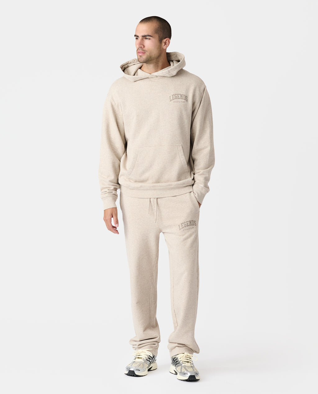 Fairfax Sweatpant Varsity Taupe Heather