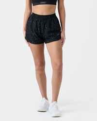 Leni Short Black Splatter