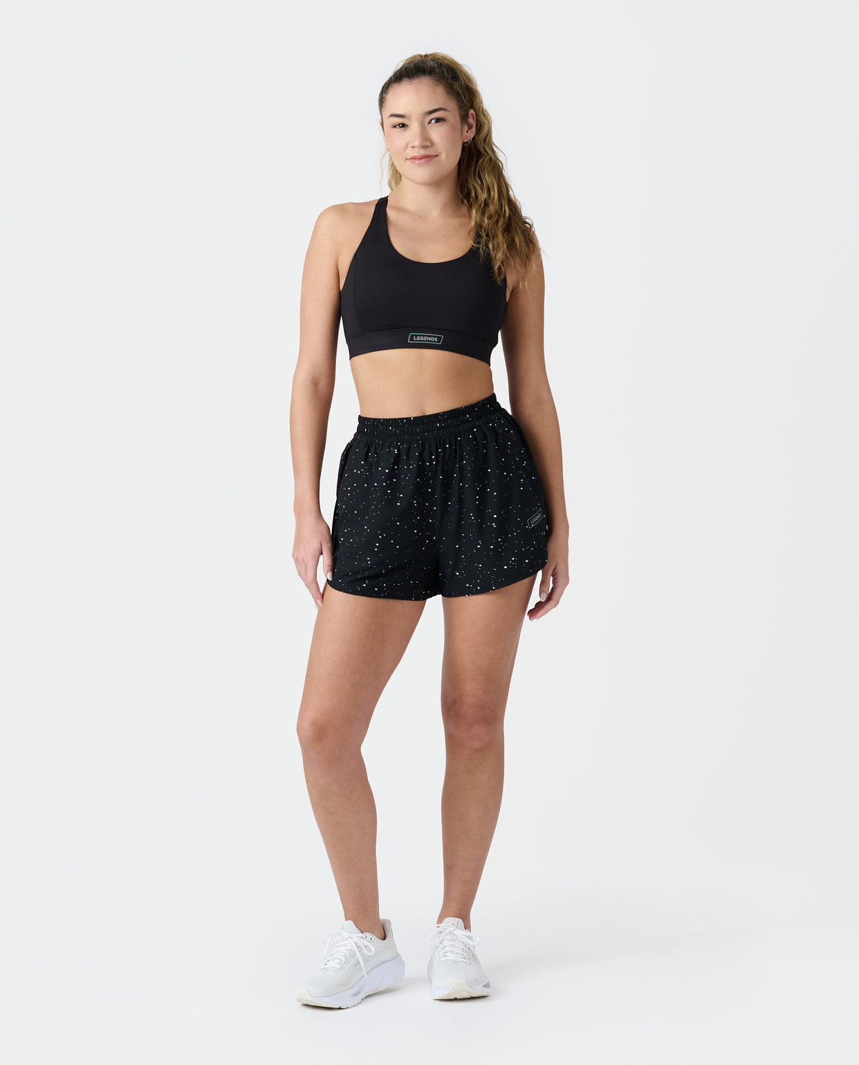 Leni Short Black Splatter