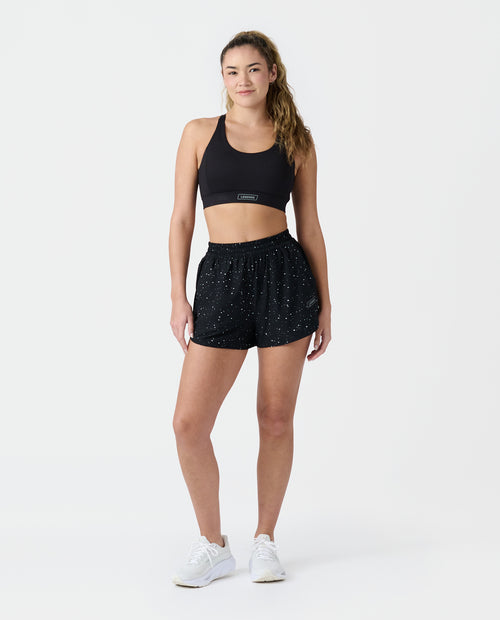 Leni Short Black Splatter