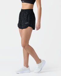 Leni Short Black Splatter