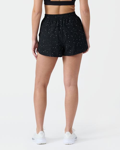 Leni Short Black Splatter