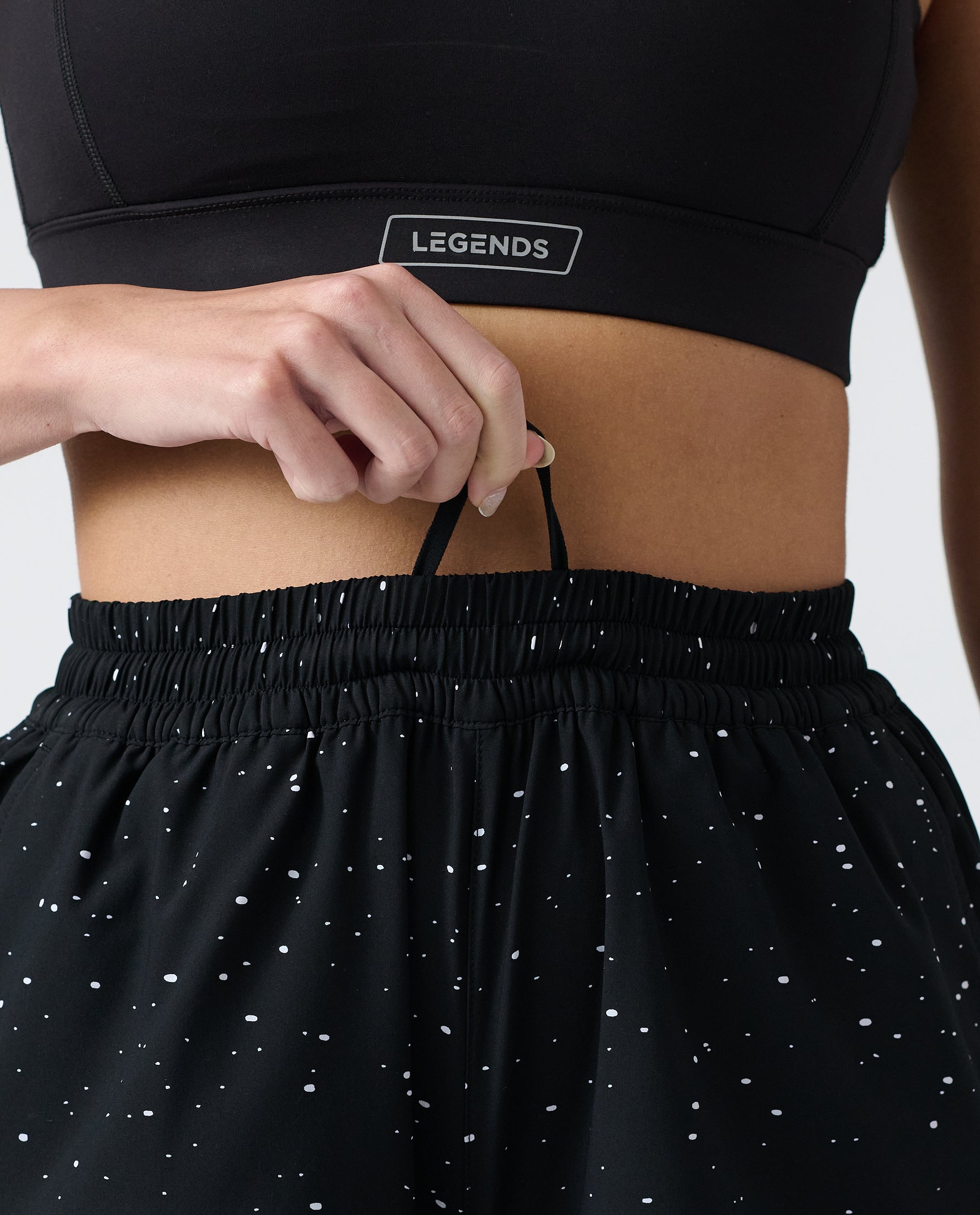Leni Short Black Splatter