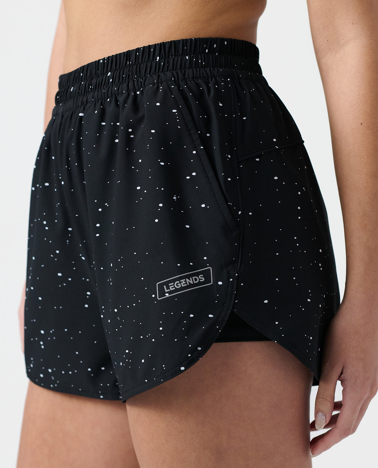 Leni Short Black Splatter