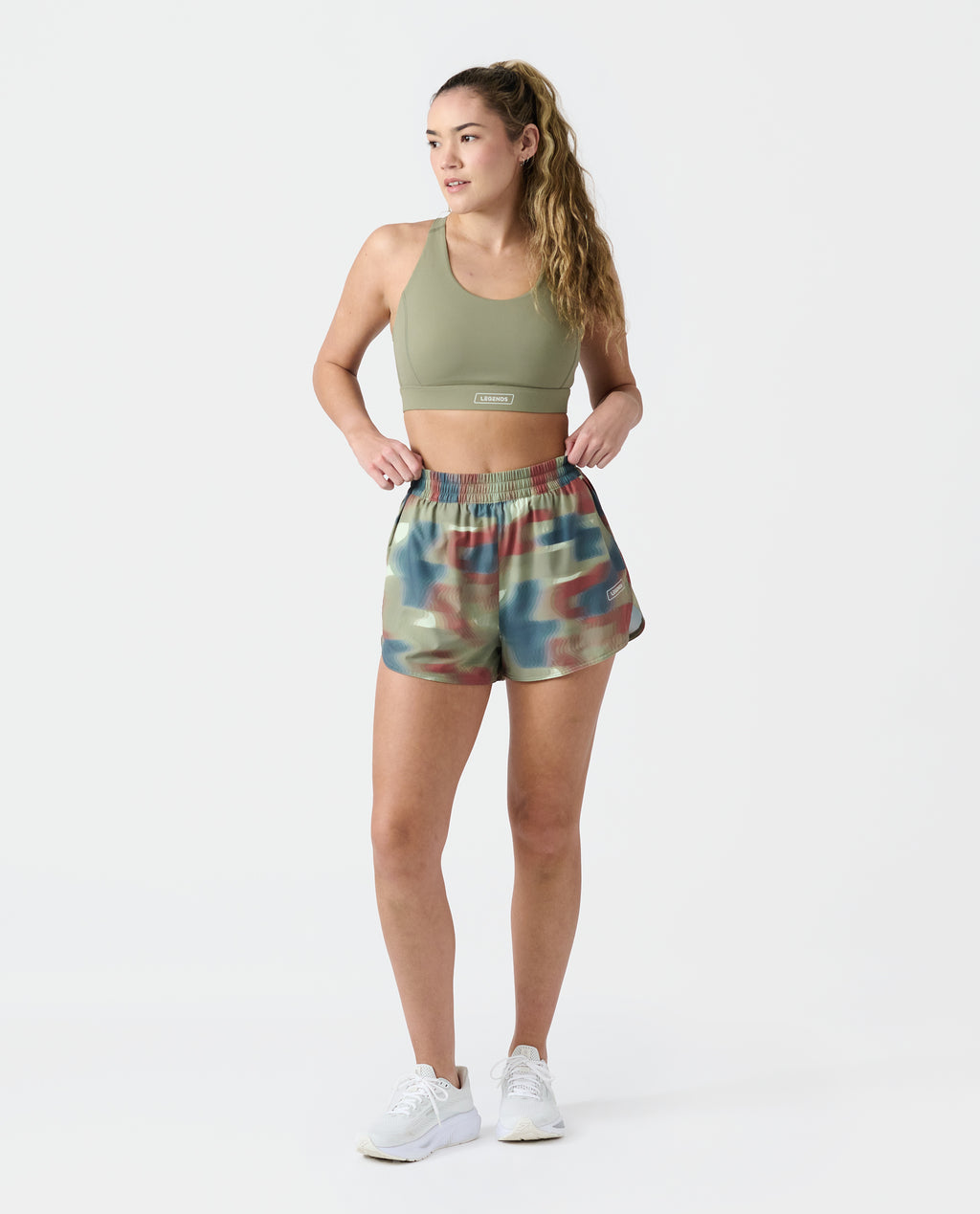 Leni Short Wavy Camo Thyme