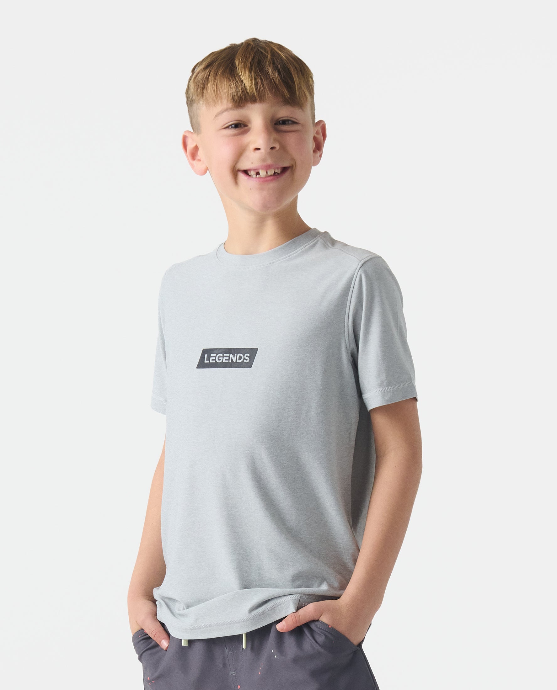 Little Legends Aire Tee Rhombus Heather Gray