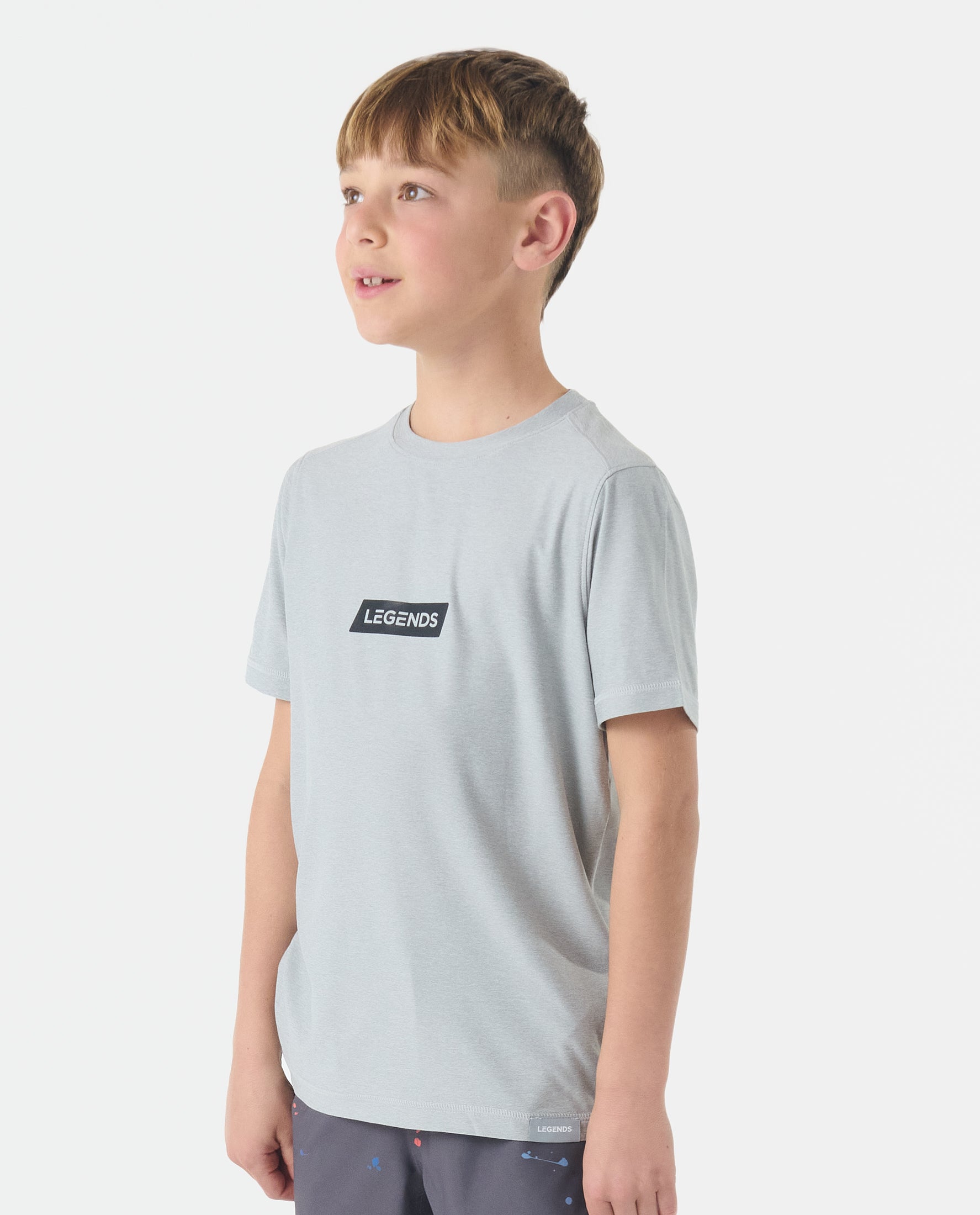 Little Legends Aire Tee Rhombus Heather Gray