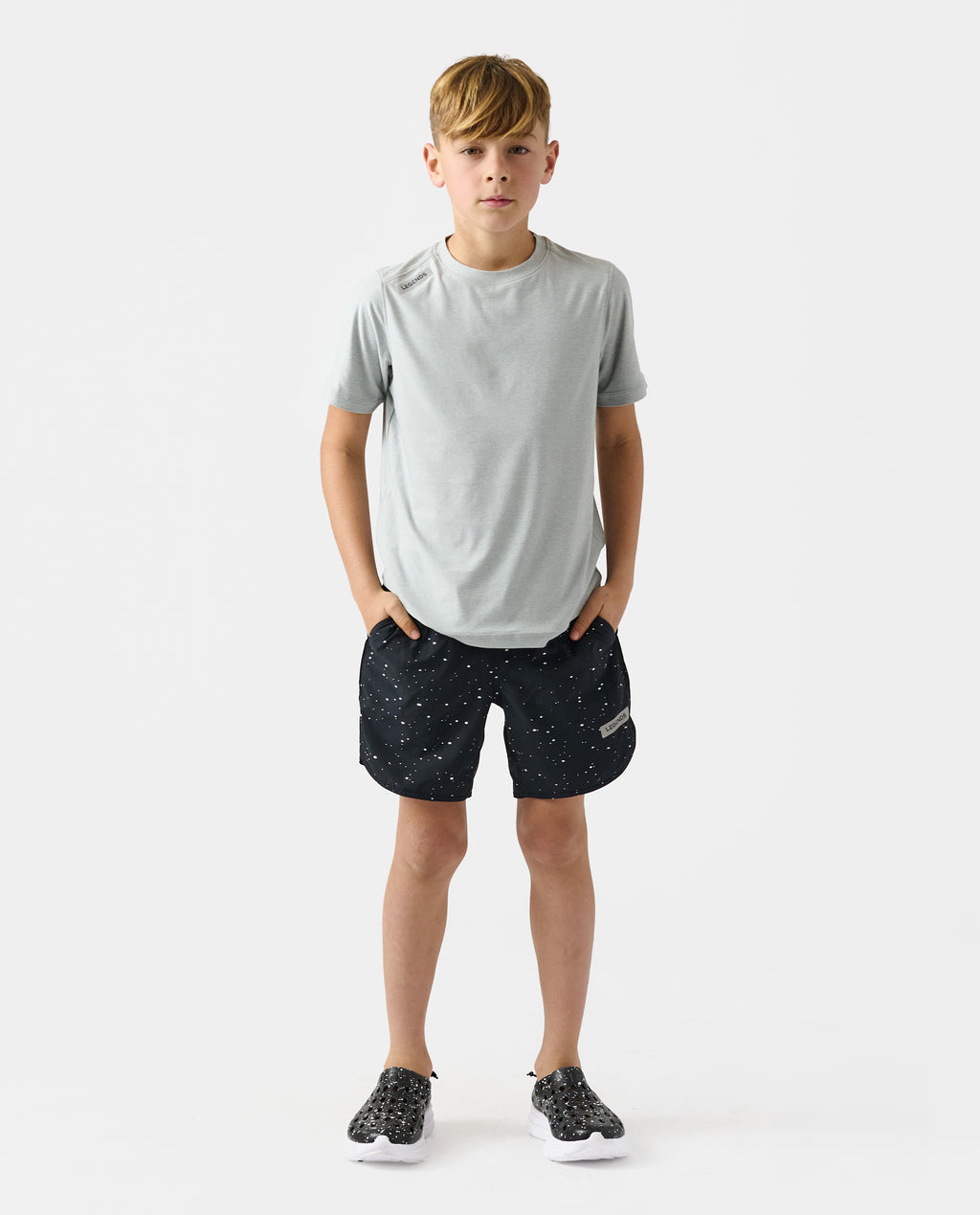 Little Legends Aire Tee Heather Gray - 6