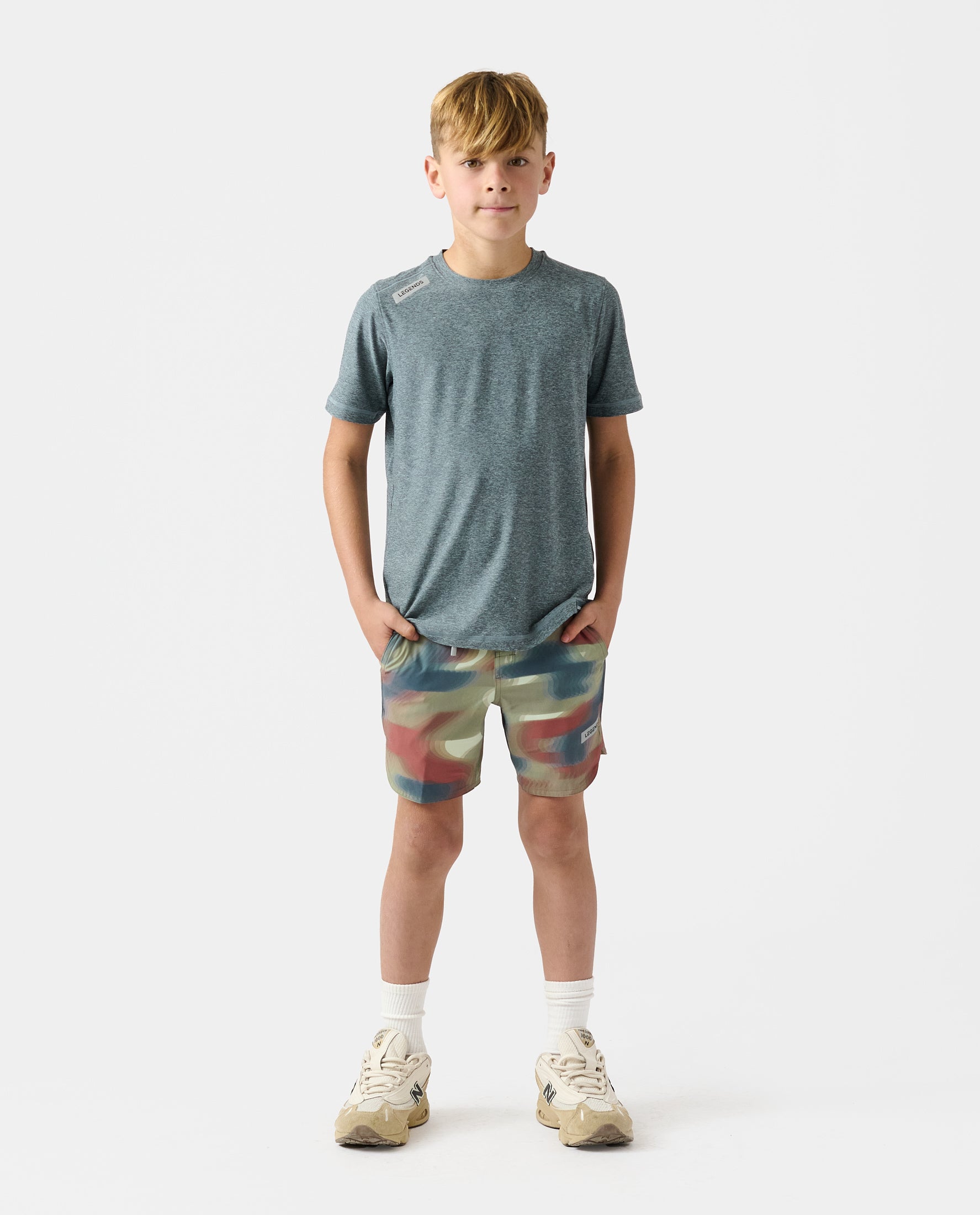 Little Legends Aire Tee Slate Heather
