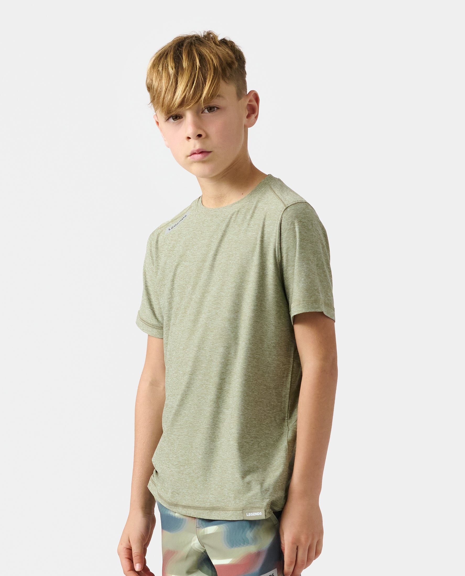 Little Legends Aire Tee Thyme Heather