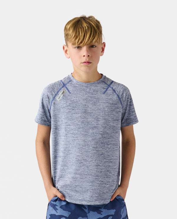 Little Legends Enzo Tee Ocean Heather