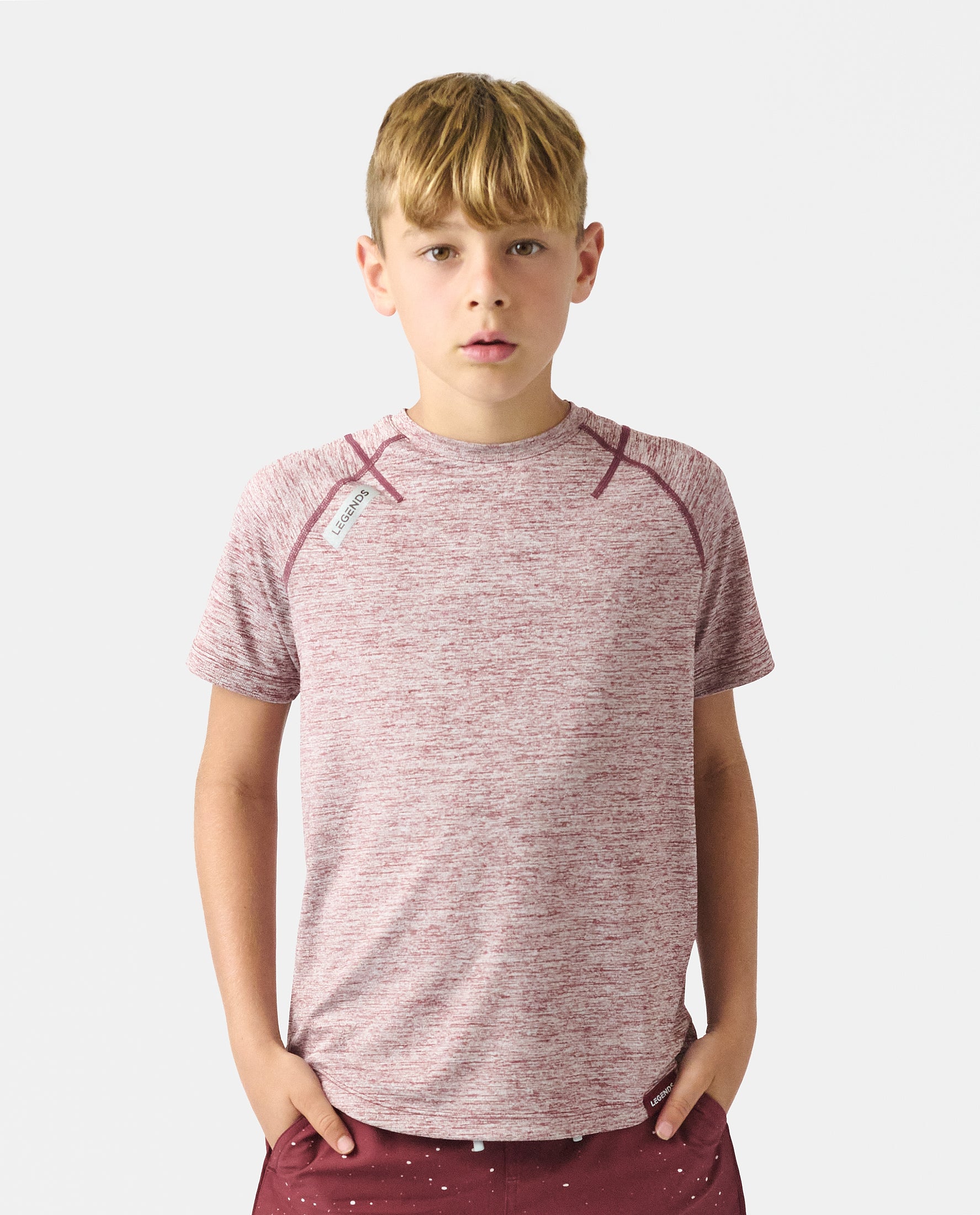 Little Legends Enzo Tee Ruby Heather