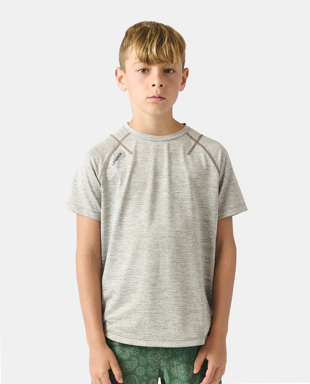 Little Legends Enzo Tee Taupe Heather