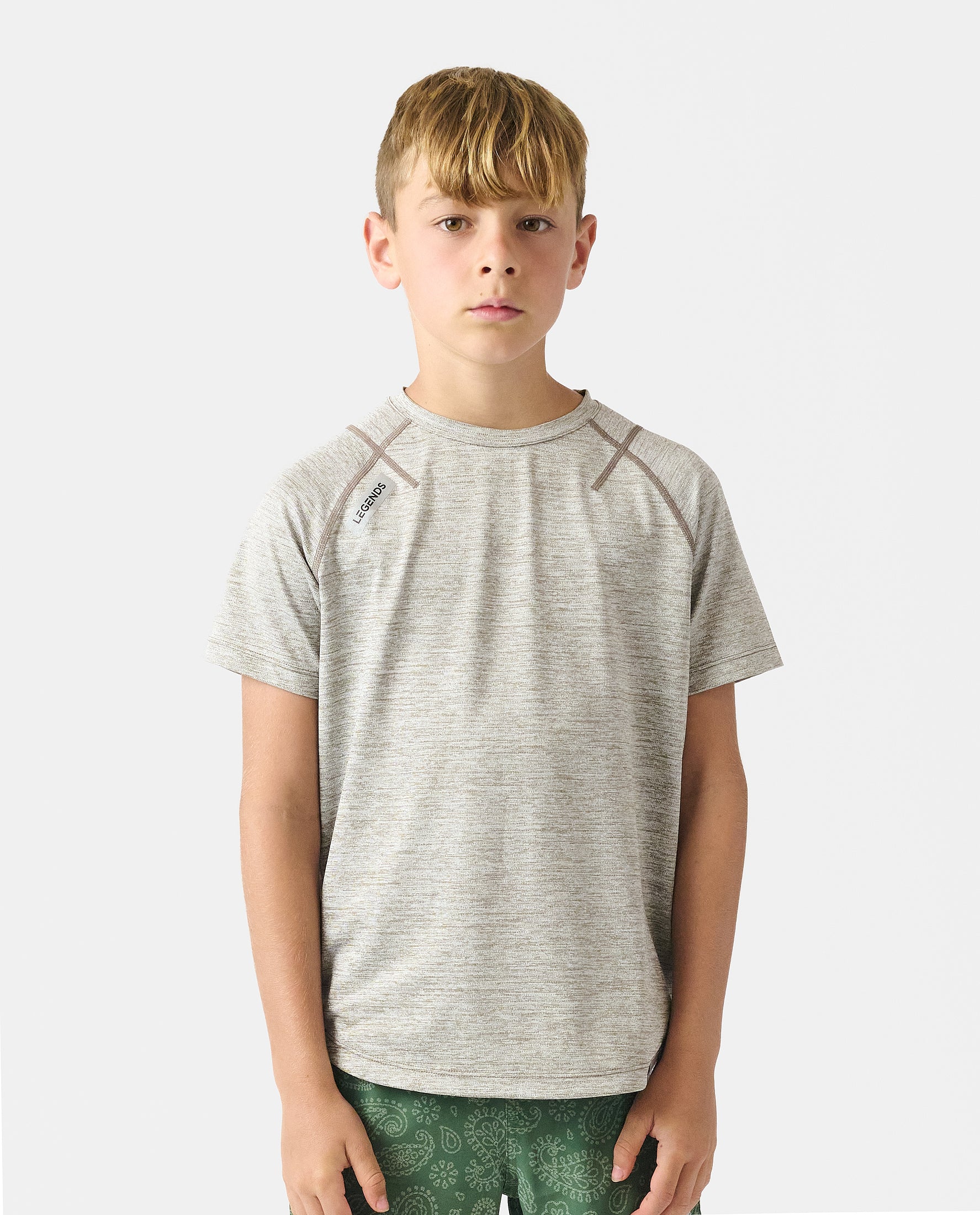Little Legends Enzo Tee Taupe Heather