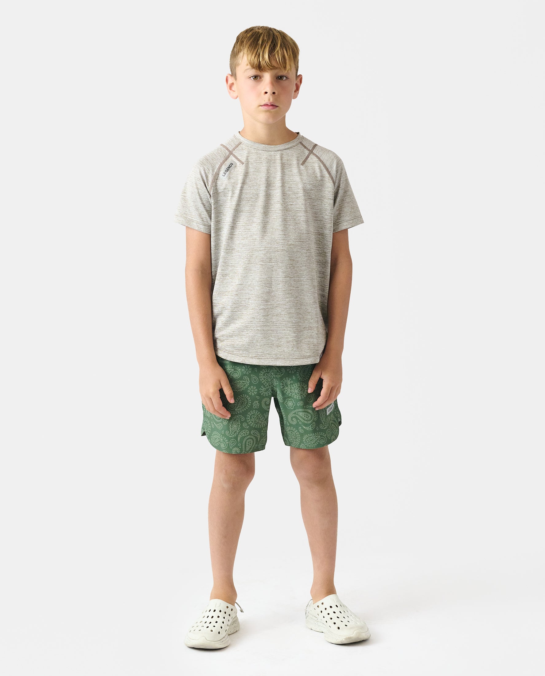 Little Legends Enzo Tee Taupe Heather