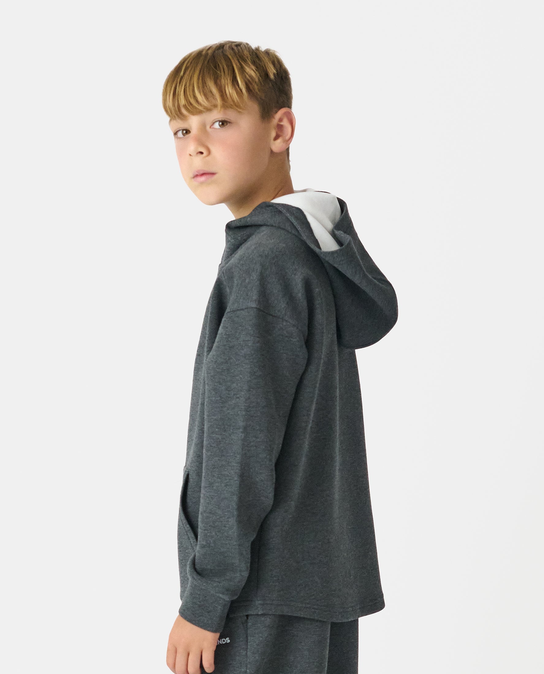 Little Legends Hawthorne Tech Quarter Zip Black Heather